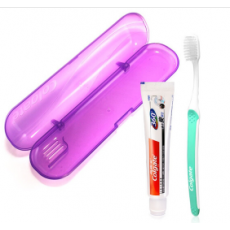 高露洁（Colgate）便携式旅行牙膏牙刷套装 （备长炭深洁牙膏40g+护龈牙刷） (产品升级颜色包装随机发放)